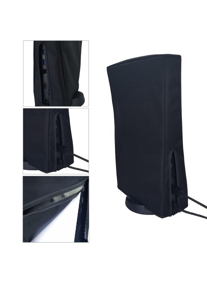 Peachjoy Dust Cover for PS5 Console, Oxford Fabric Anti-Scratch Waterproof Dust Guard with Back Cable Port for Playstation 5 Digital and Disk Version - Image 2